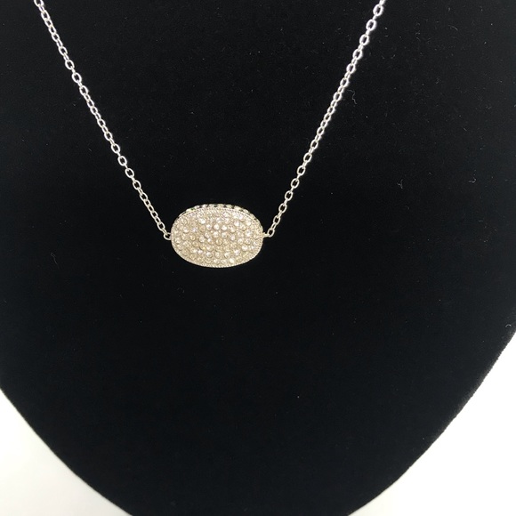 Pave Oval Necklace - Picture 2 of 5